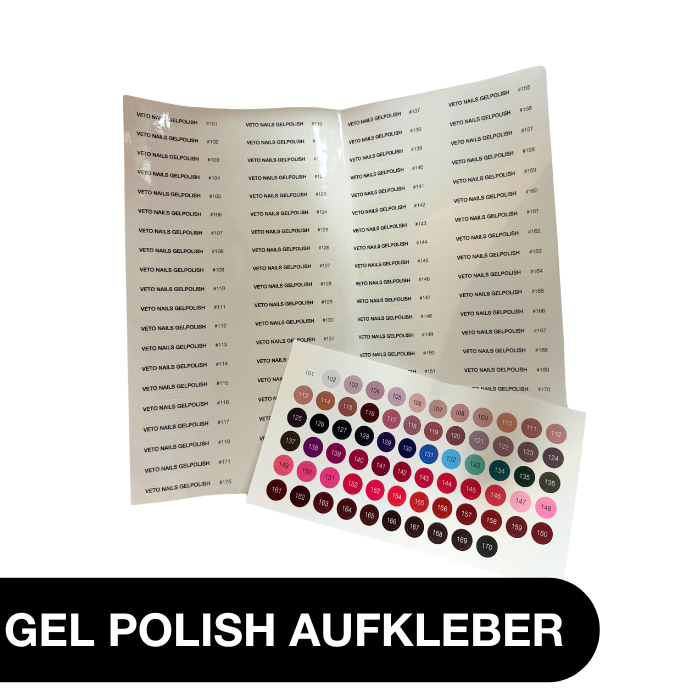 GEL POLISH AUFKLEBER SET