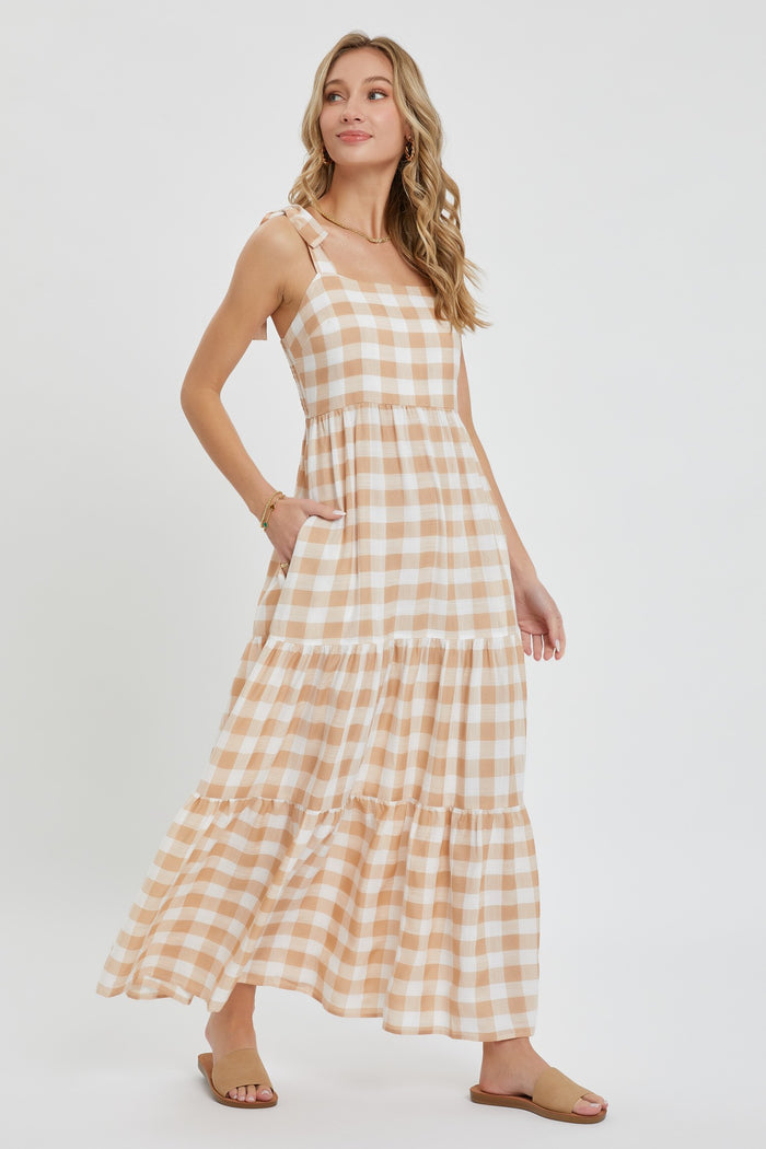Gingham Maxi Dress