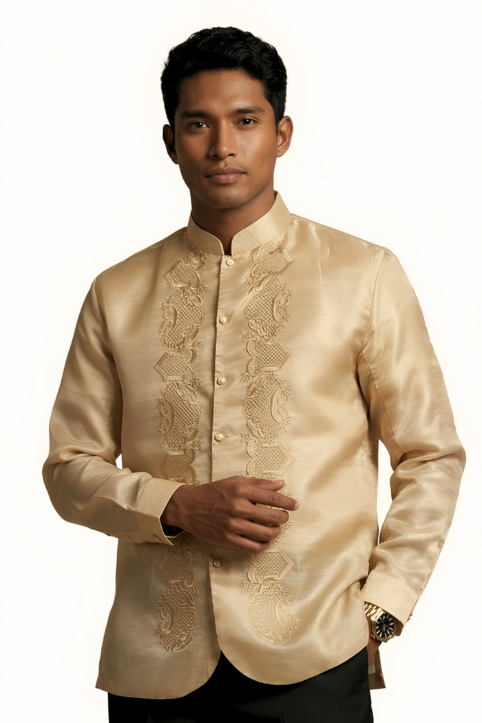 Gold Barong Tagalog Coat