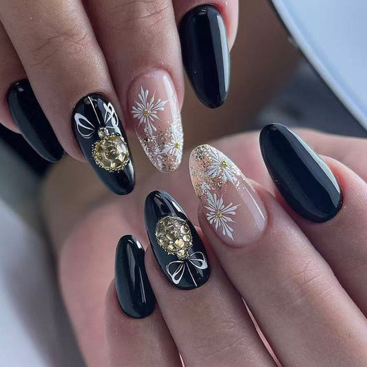 Golden rhinestones