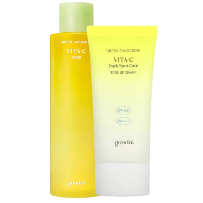 GOODAL Green Tangerine Vita C Toner and CREAM - DOKAN