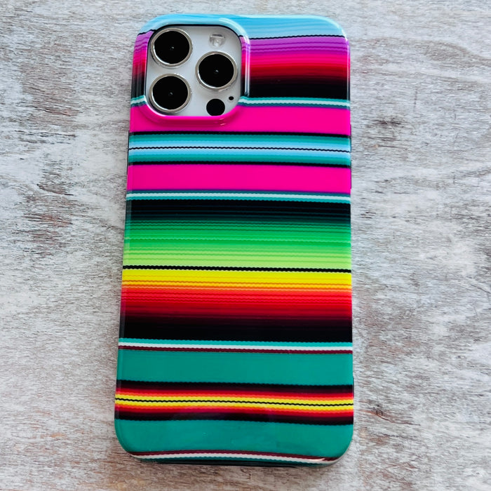 Green Sarape Blanket Phone Case For iPhone