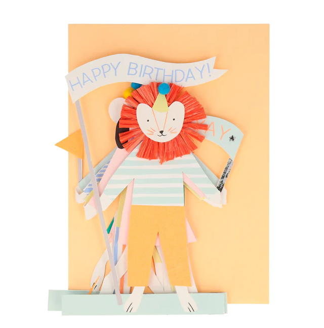 Greeting Card - Party Animal Concertina
