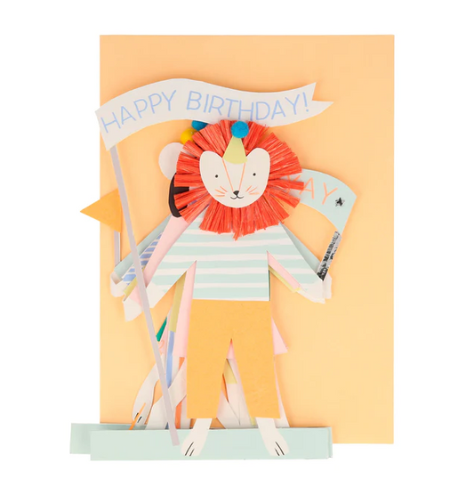 Greeting Card - Party Animal Concertina