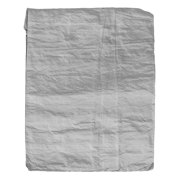 Grey S-Grade Tarpaulin with 10 Metres of 6mm Bungee Rope for Reinforced Eyelets