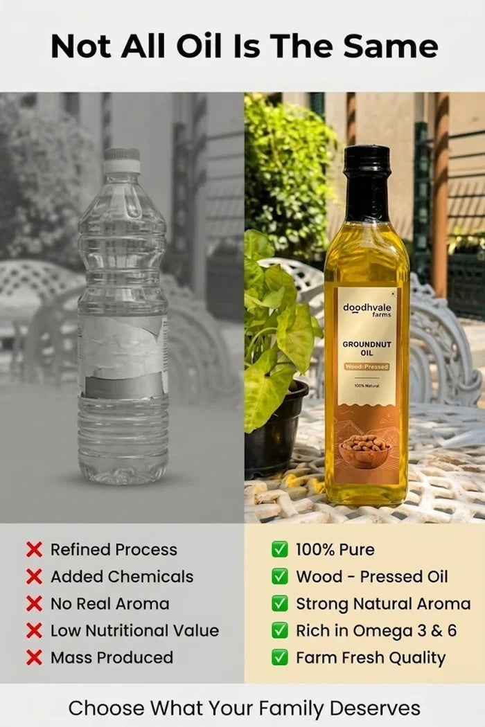 Groundnut Oil - Wood Pressed