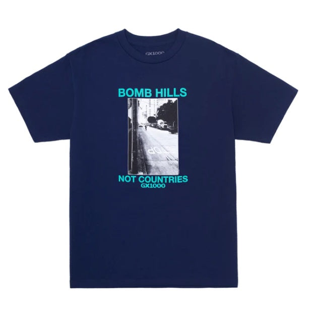 GX1000 BOMB HILLS NOT COUNTRIES MENS T-SHIRT