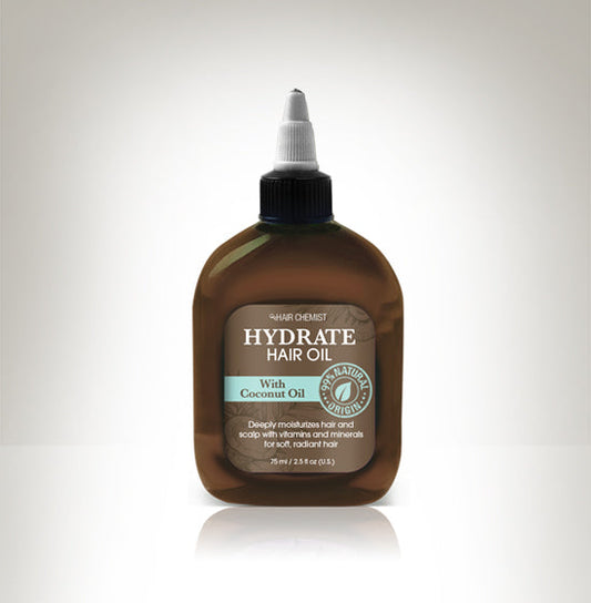 Hair Chemist Hydrate Hair OIl with Coconut Oil 2.5 oz.