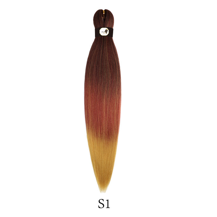 Hairnergy Braids Pre-Stretched 56'' Braiding Hair Extensions Ombre (color S1) 1B/530/27