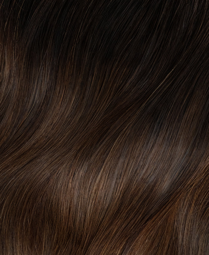 halo one-step hair extensions dimensional brown.