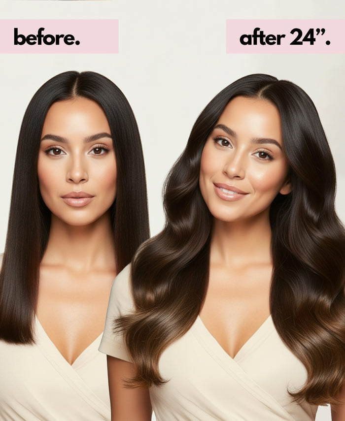 halo one-step hair extensions dimensional brown.
