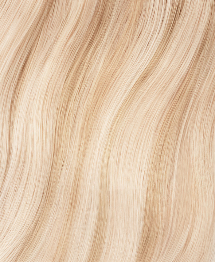 halo one-step hair extensions scandinavian highlights.