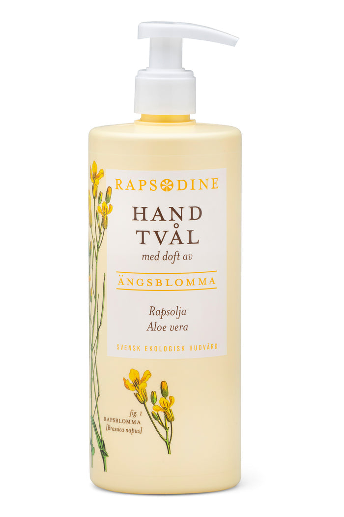Svensk, ekologisk handtvål, 500 ml från Rapsodine