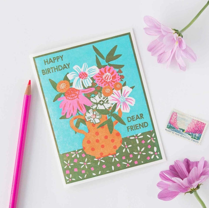 Happy Birthday Dear Friend Card