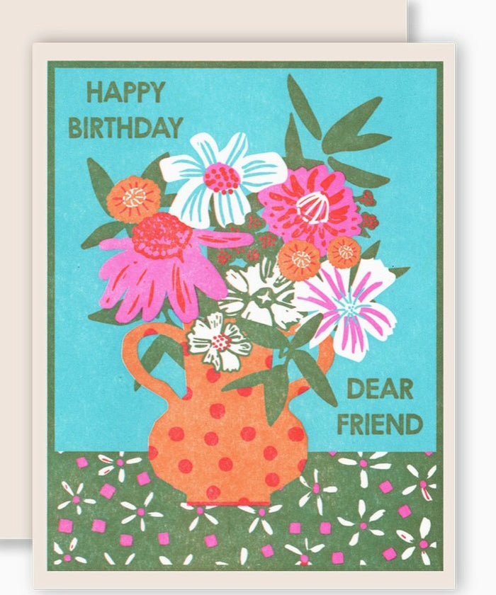 Happy Birthday Dear Friend Card