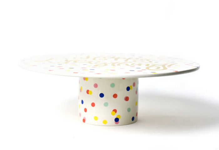 Happy Everything Happy Dot Cake Stand