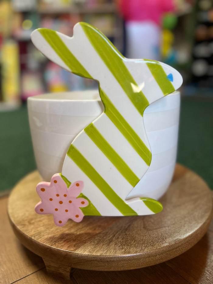 Green and white bunny