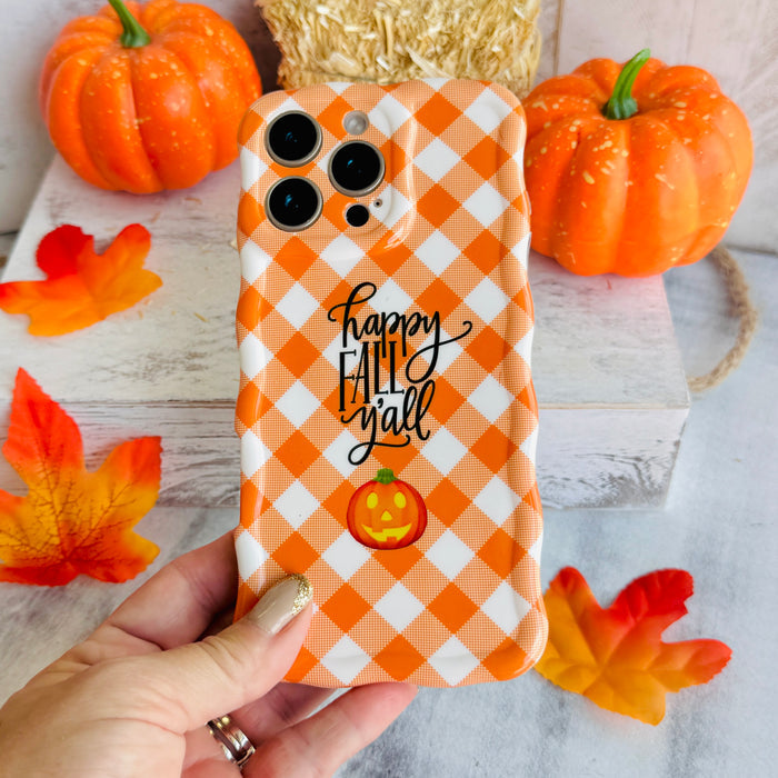 Happy Fall Y'all Wavy Luxe MagSafe Case for iPhone â Happy Fall Yâall Celebrate sweater weather in style with the Happy Fall Yâall Wavy Luxe MagSafe Case.