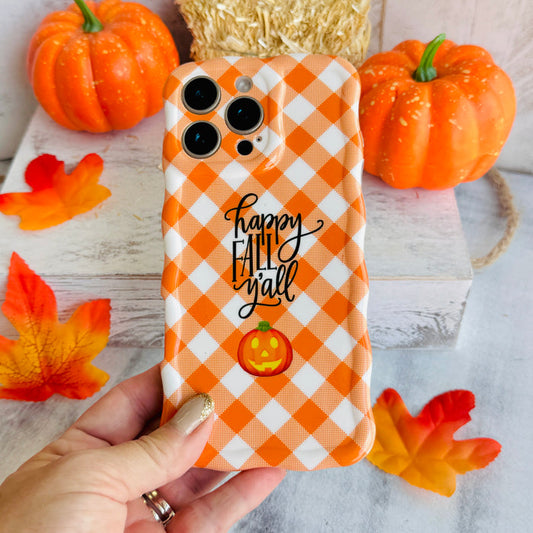 Happy Fall Y'all Wavy Luxe MagSafe Case for iPhone â Happy Fall Yâall Celebrate sweater weather in style with the Happy Fall Yâall Wavy Luxe MagSafe Case.