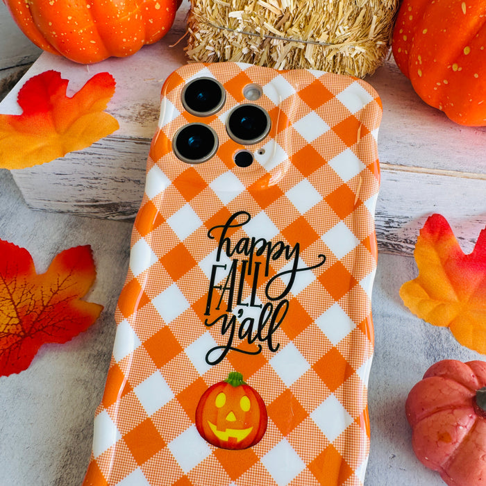 Happy Fall Y'all Wavy Luxe MagSafe Case for iPhone â Happy Fall Yâall Celebrate sweater weather in style with the Happy Fall Yâall Wavy Luxe MagSafe Case.
