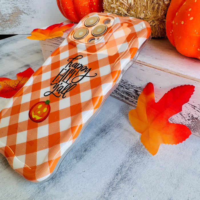 Happy Fall Y'all Wavy Luxe MagSafe Case for iPhone â Happy Fall Yâall Celebrate sweater weather in style with the Happy Fall Yâall Wavy Luxe MagSafe Case.