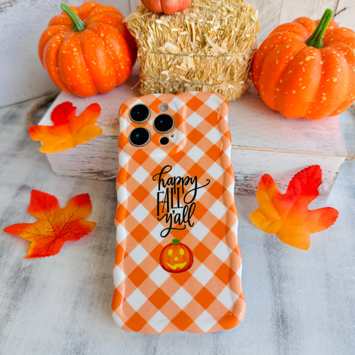Happy Fall Y'all Wavy Luxe MagSafe Case for iPhone â Happy Fall Yâall Celebrate sweater weather in style with the Happy Fall Yâall Wavy Luxe MagSafe Case.