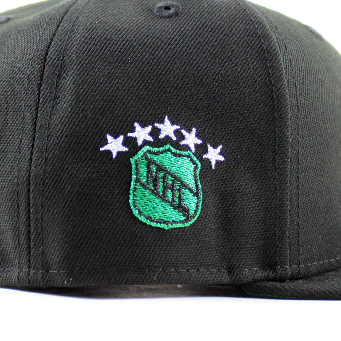 Hartford Whaler Whaler Patch New Era 59Fifty Fitted Hat (Black Green Under brim)