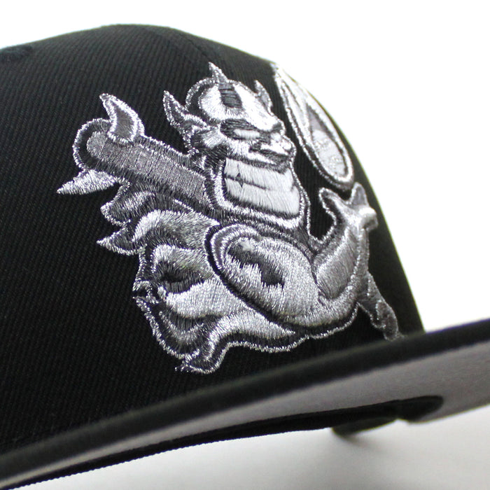 Hellrazors New Era 59Fifty Fitted Hat (Black Gray Under Brim)