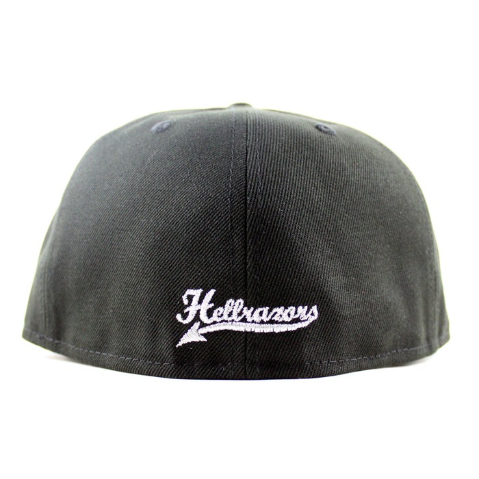 Hellrazors New Era 59Fifty Fitted Hat (Black Gray Under Brim)