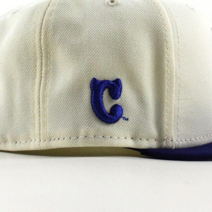 Hellrazors New Era 59Fifty Fitted Hat (Chrome White Royal Blue Gray Under Brim)