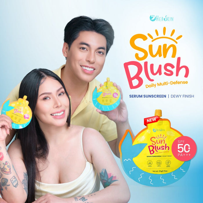 Herskin Sun Blush Serum Sunscreen 50g واقي الشمس هيرسكين صن بلاش سيروم - Princess Cosmetics Qatar