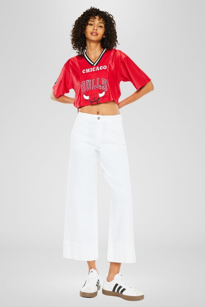 High Rise Cropped Wide Leg