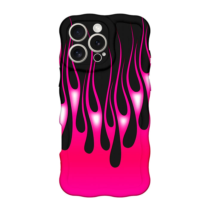 Hot Rod Pink Flame Wavy Luxe MagSafe Case for iPhone â Hot Rod Pink Flame Rev up your look with the Hot Rod Pink Flame Wavy Luxe MagSafe Case for iPhone.
