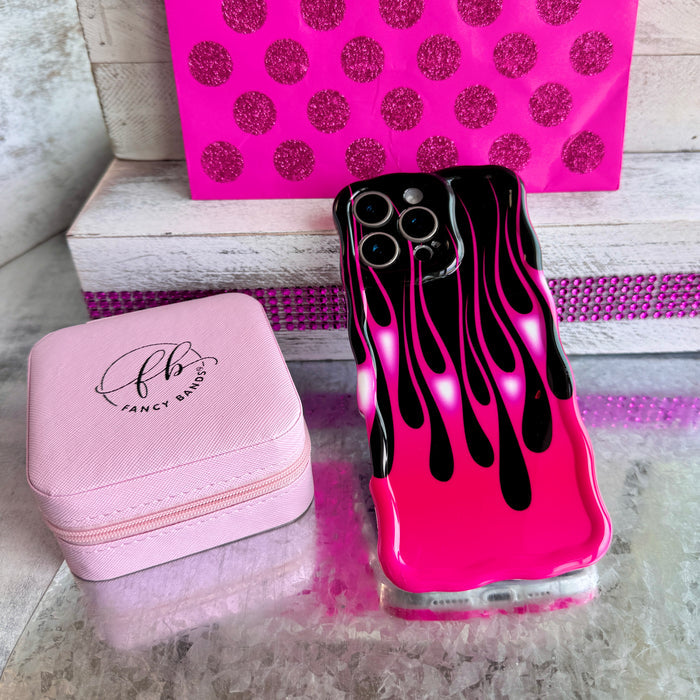 Hot Rod Pink Flame Wavy Luxe MagSafe Case for iPhone â Hot Rod Pink Flame Rev up your look with the Hot Rod Pink Flame Wavy Luxe MagSafe Case for iPhone.