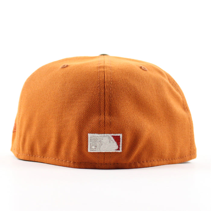 Houston Astros 2000 Inaugural Season New Era 59Fifty Fitted Hat (Flight Orange Walnut Gray Under Brim)