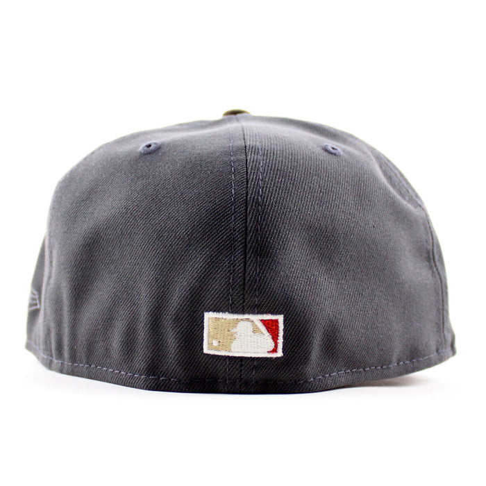 Houston Astros 2000 Inaugural Season  New Era 59Fifty Fitted Hat (Graphite Gray Brown Red Under Brim)
