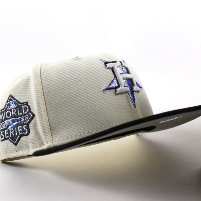 Houston Astros 2025 World Series New Era 59Fifty Fitted Hat (Chrome White Black Gray Under Brim)