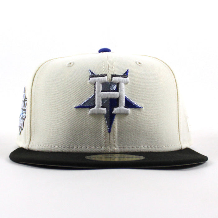 Houston Astros 2025 World Series New Era 59Fifty Fitted Hat (Chrome White Black Gray Under Brim)