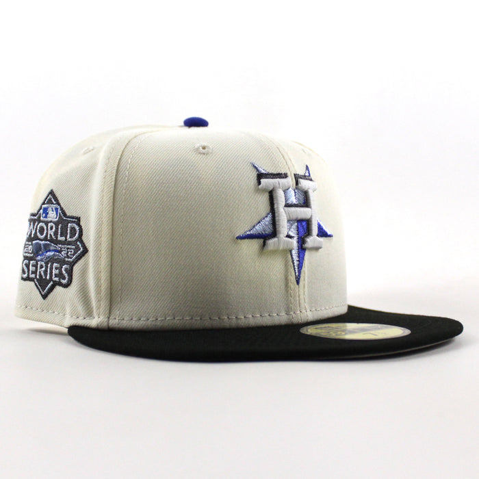 Houston Astros 2025 World Series New Era 59Fifty Fitted Hat (Chrome White Black Gray Under Brim)