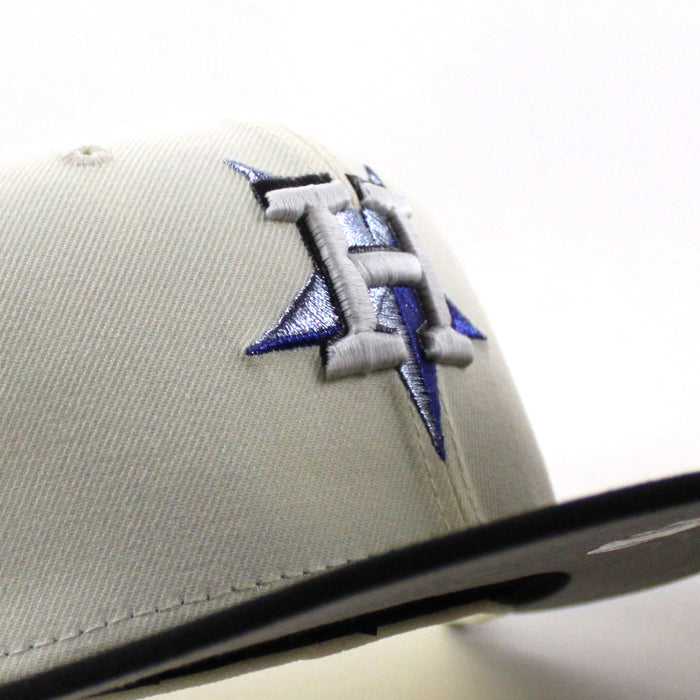 Houston Astros 2025 World Series New Era 59Fifty Fitted Hat (Chrome White Black Gray Under Brim)