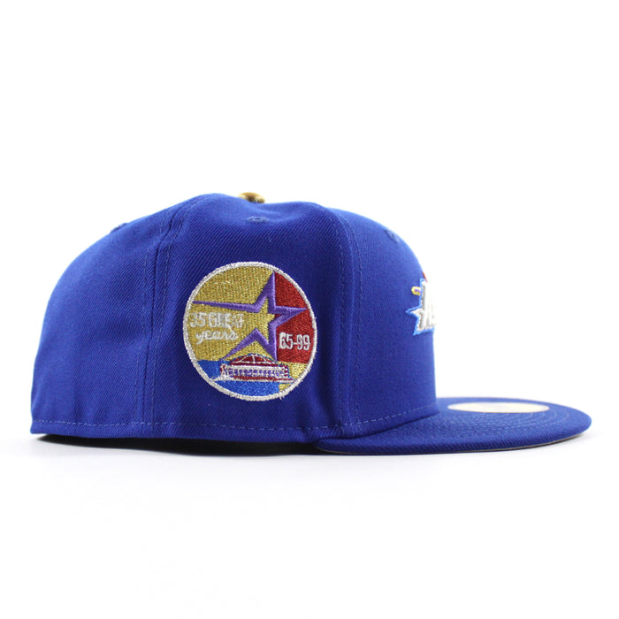 Houston Astros 35 Great Years New Era 59Fifty Fitted Hat (Dark Blue Gray Under Brim)