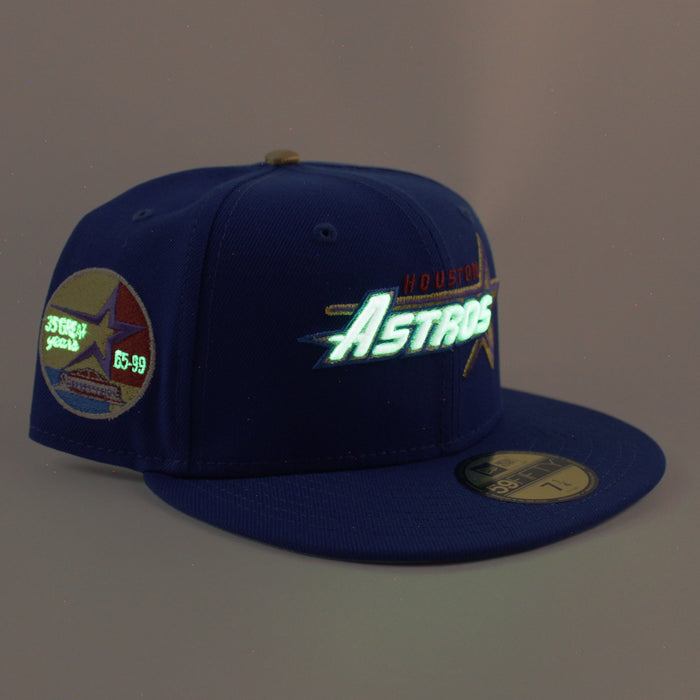Houston Astros 35 Great Years New Era 59Fifty Fitted Hat (Dark Blue Gray Under Brim)