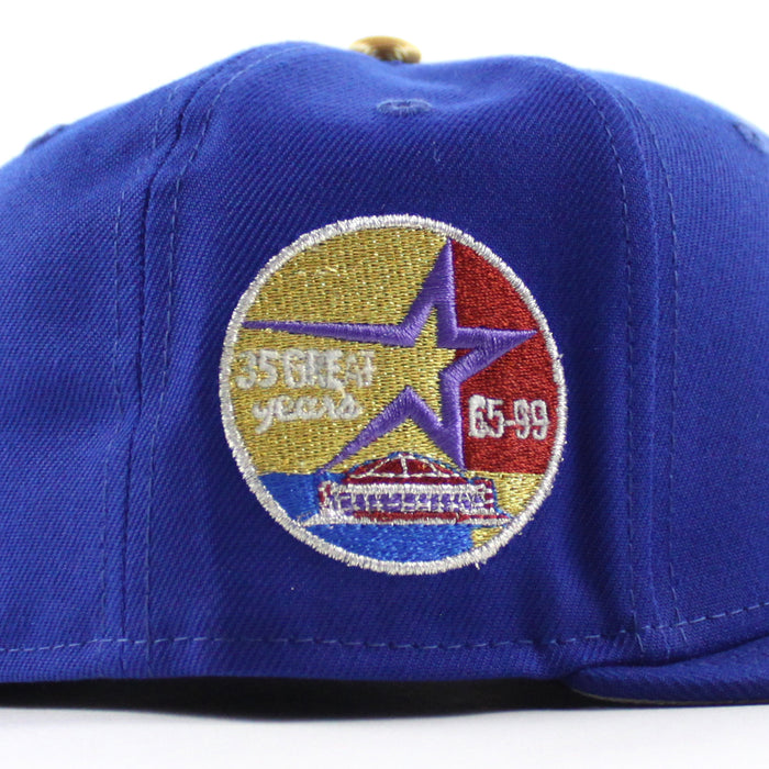 Houston Astros 35 Great Years New Era 59Fifty Fitted Hat (Dark Blue Gray Under Brim)