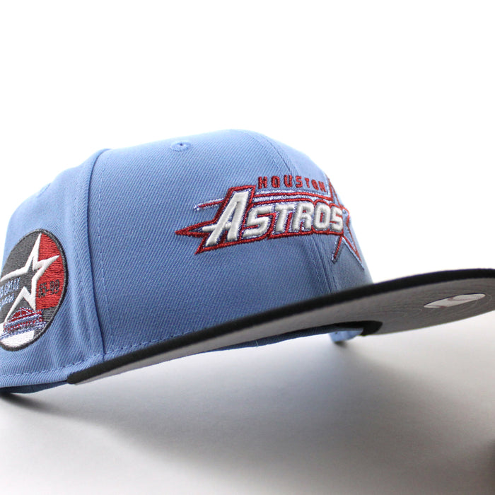 Houston Astros 35 Great Years New Era 59Fifty Fitted Hat (Sky Blue Black Gray Under Brim)