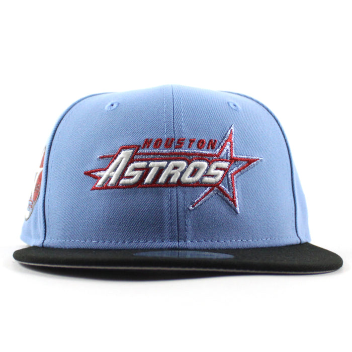 Houston Astros 35 Great Years New Era 59Fifty Fitted Hat (Sky Blue Black Gray Under Brim)