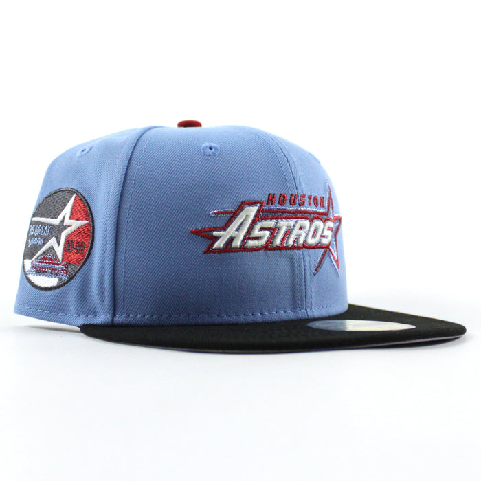 Houston Astros 35 Great Years New Era 59Fifty Fitted Hat (Sky Blue Black Gray Under Brim)