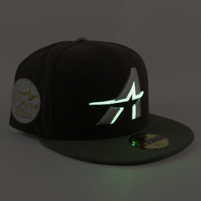 Houston Astros 35 Great Years New Era 59Fifty Fitted Hat (Walnut Olive Green Gray Under Brim)
