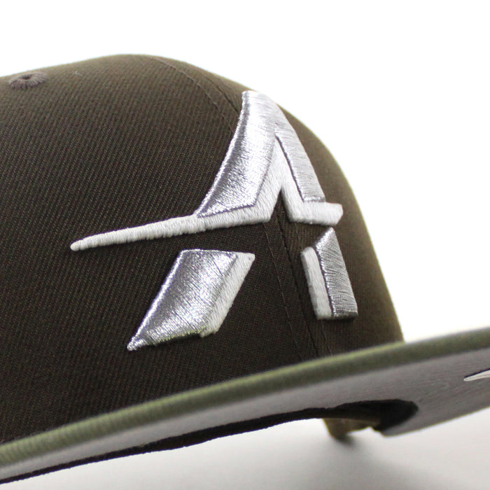 Houston Astros 35 Great Years New Era 59Fifty Fitted Hat (Walnut Olive Green Gray Under Brim)