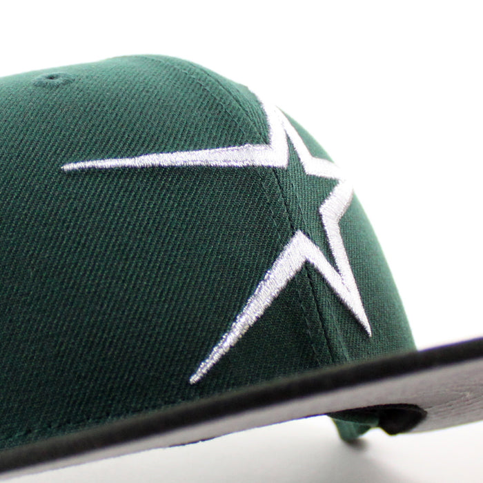 Houston Astros Mexico Flag Patch New Era 59Fifty Fitted Hat (Dark Green Black Gray Under Brim Under Brim)
