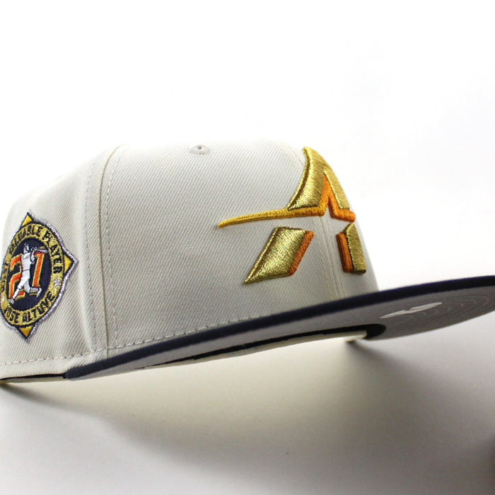 Houston Astros MVP Patch New Era 59Fifty Fitted Hat (Chrome White Navy Gray Under Brim)